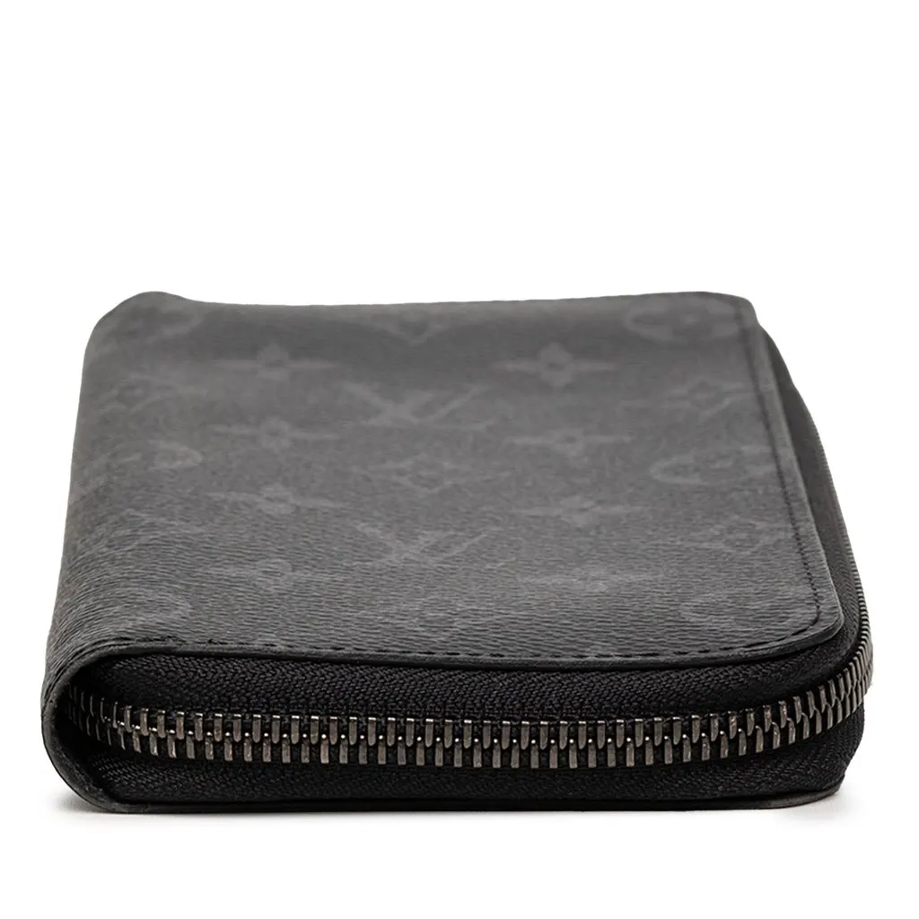 Louis Vuitton Monogram Eclipse Vertical Zippy Wallet Black Canvas Very good - Inside View