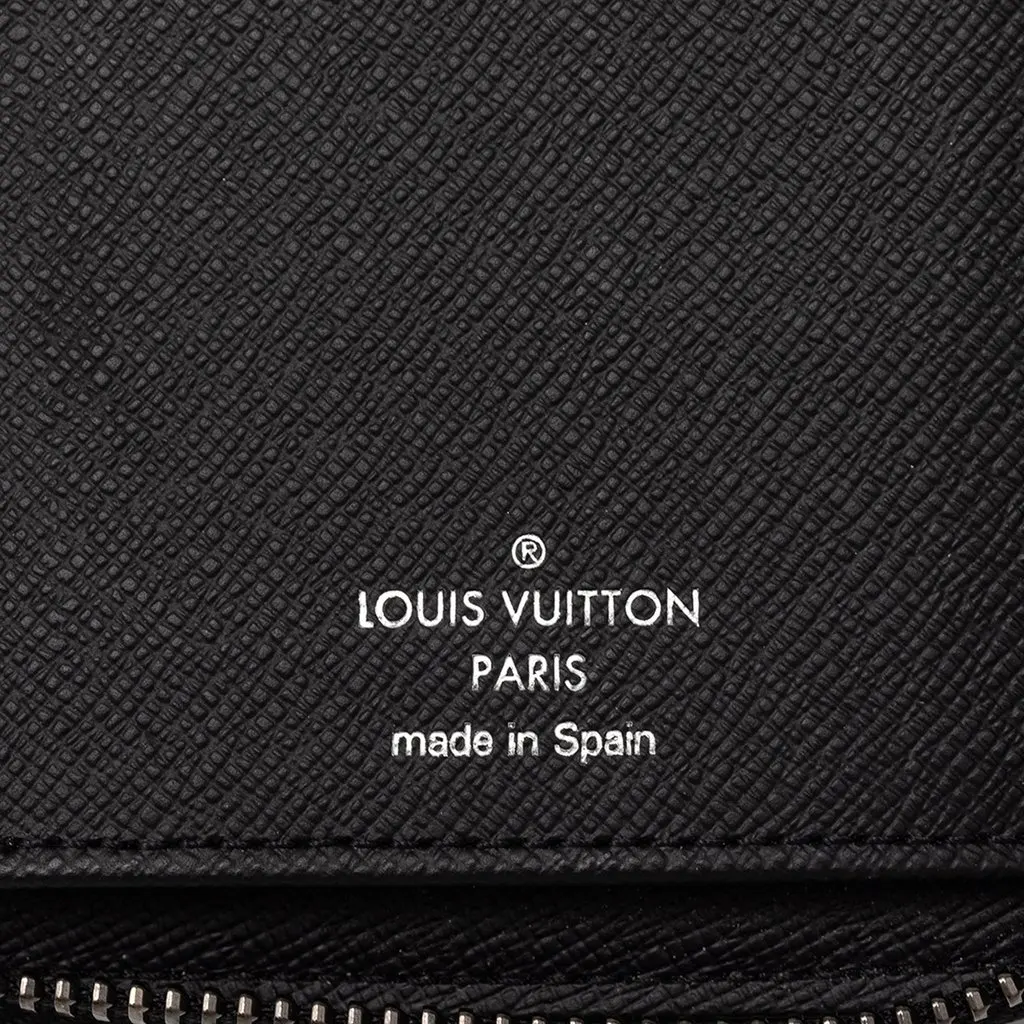 Louis Vuitton Monogram Eclipse Vertical Zippy Wallet Black Canvas Very good - Box View