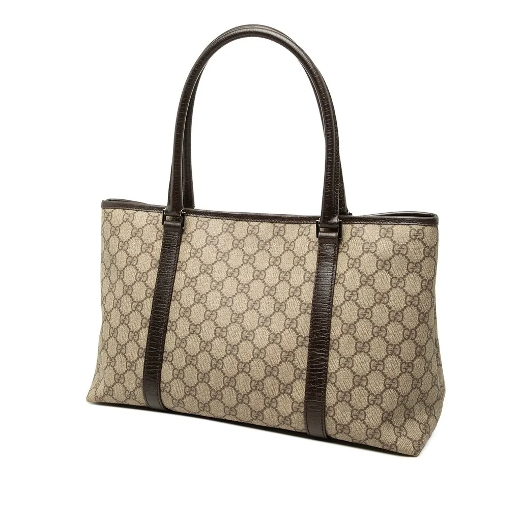 Gucci GG Supreme Joy Tote Beige Canvas Good - Back View