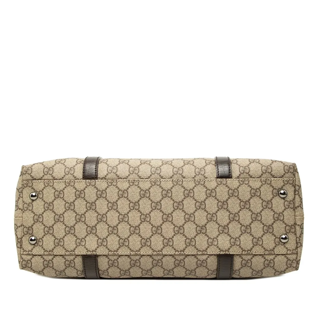 Gucci GG Supreme Joy Tote Beige Canvas Good - Inside View