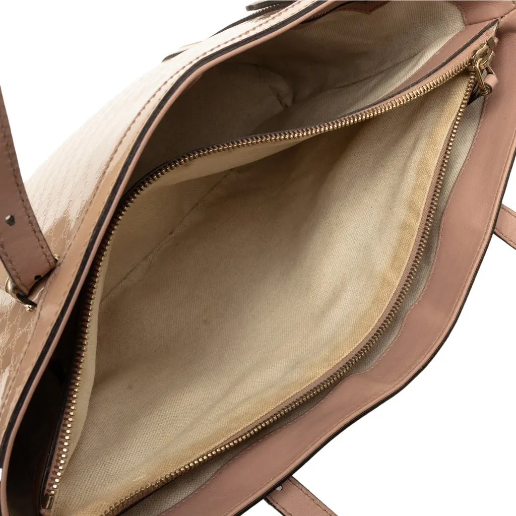 Gucci Patent Microguccissima Nice Tote Pink Leather Very good - Box View