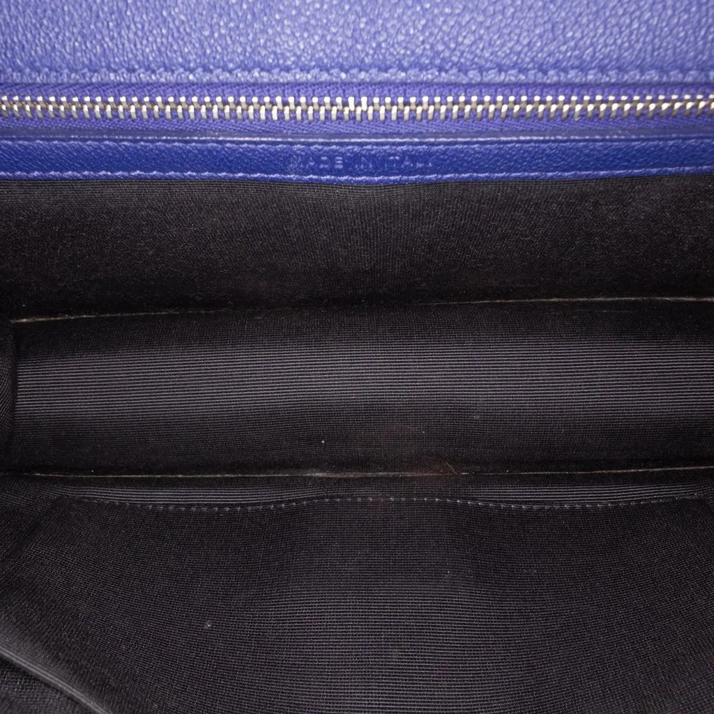 Dior Medium Grained Calfskin Diorama Flap Blue Leather Good - Model View