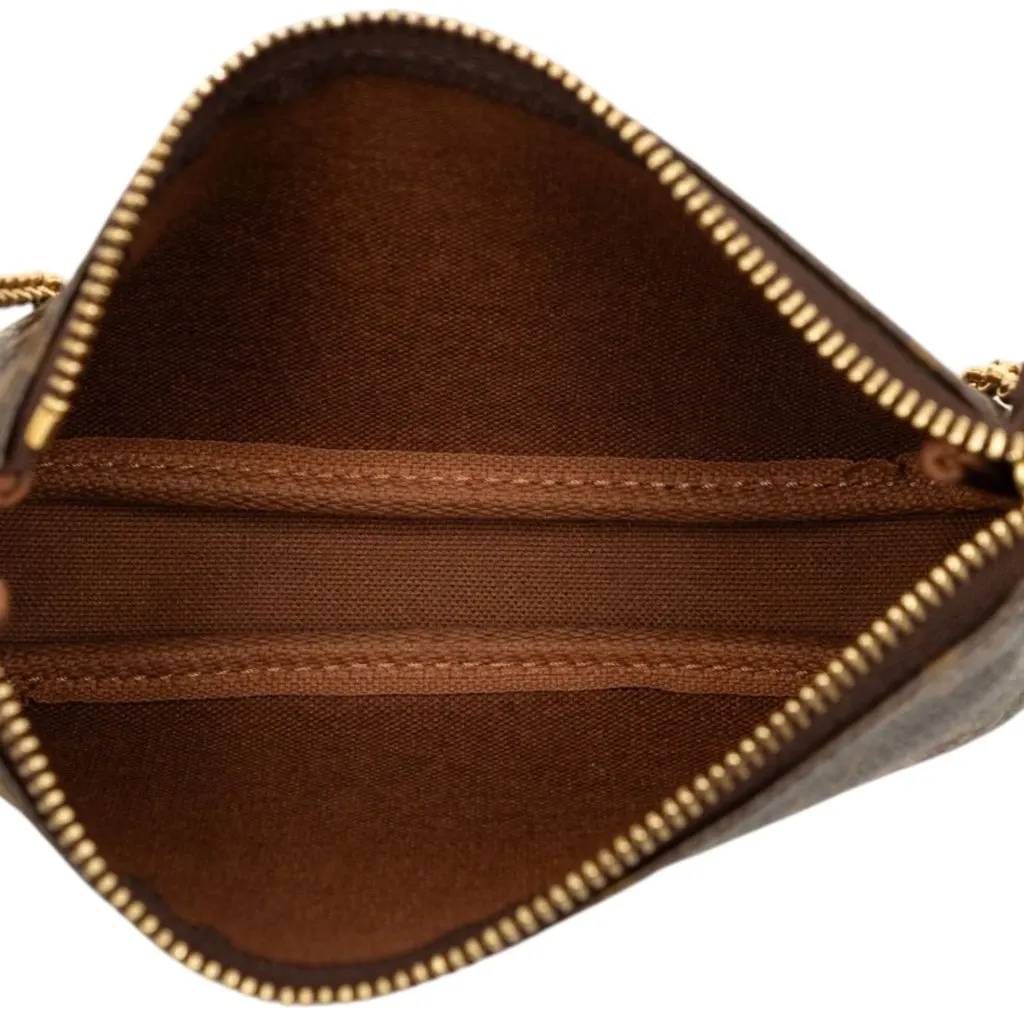 Louis Vuitton Monogram Trunks and Bags Mini Pochette Accessoires Brown Very good - Model View