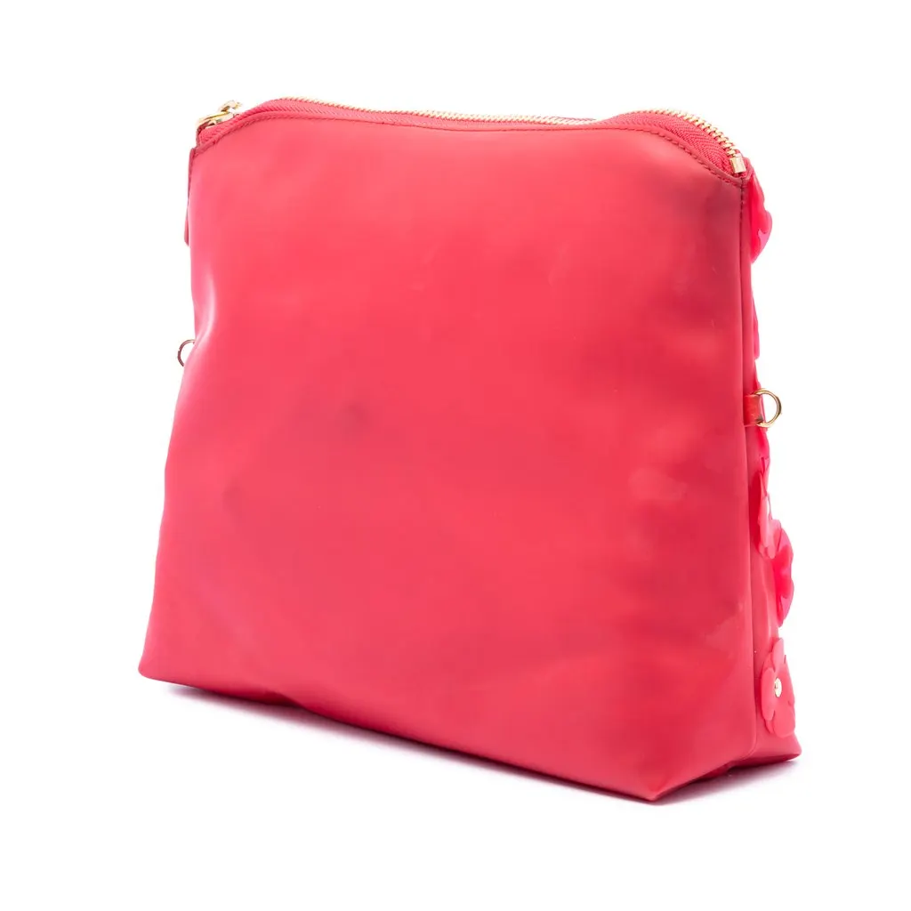 Burberry PVC Prorsum Petal Crossbody Red Plastic Very good - Back View