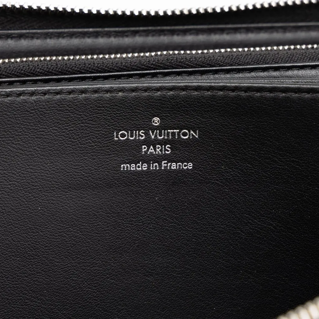 Louis Vuitton Monogram Mahina Zippy Long Wallet Black Leather Very good - Box View