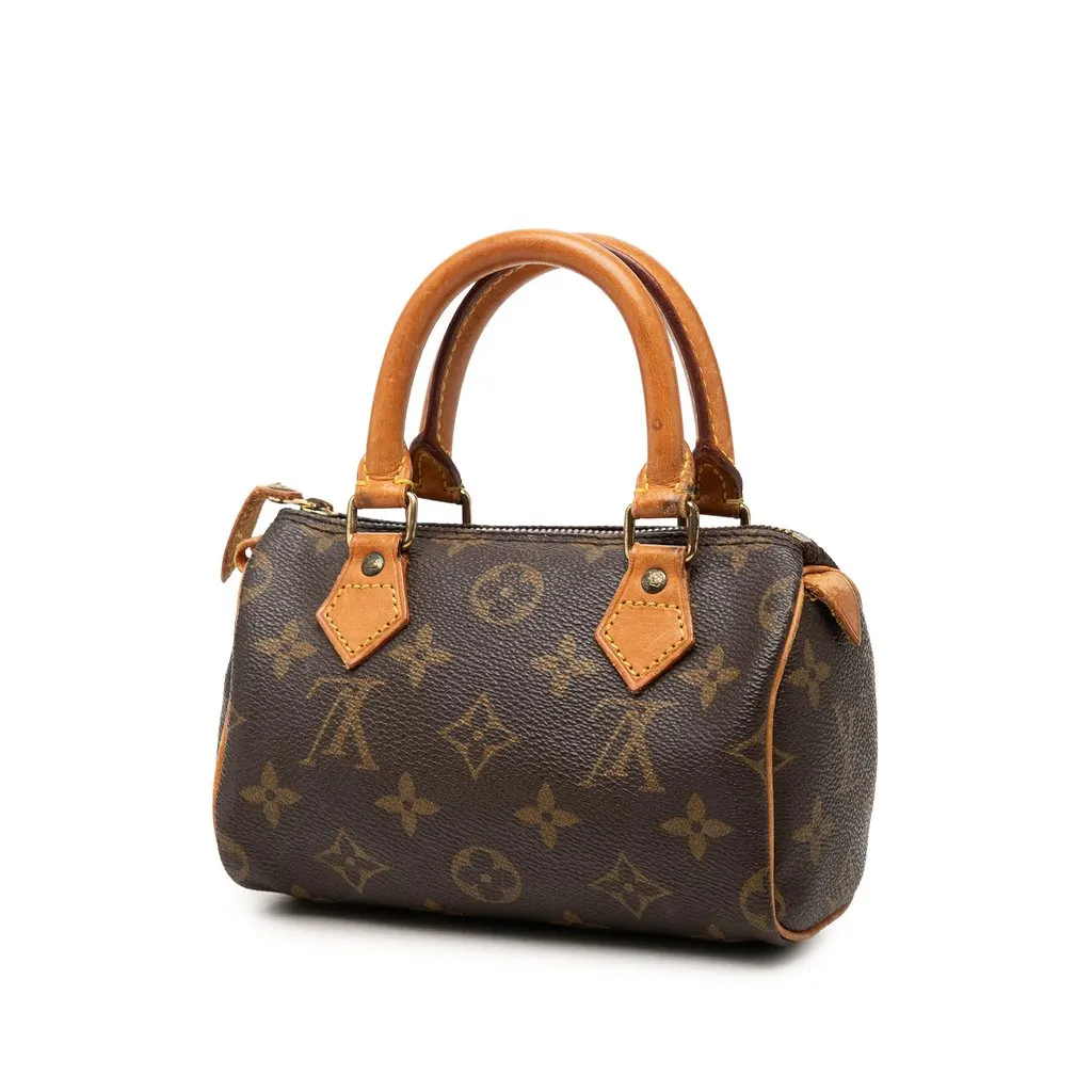 Louis Vuitton Monogram Nano Speedy Bandouliere Brown Very good - Back View