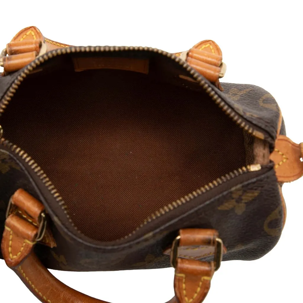 Louis Vuitton Monogram Nano Speedy Bandouliere Brown Very good - Model View