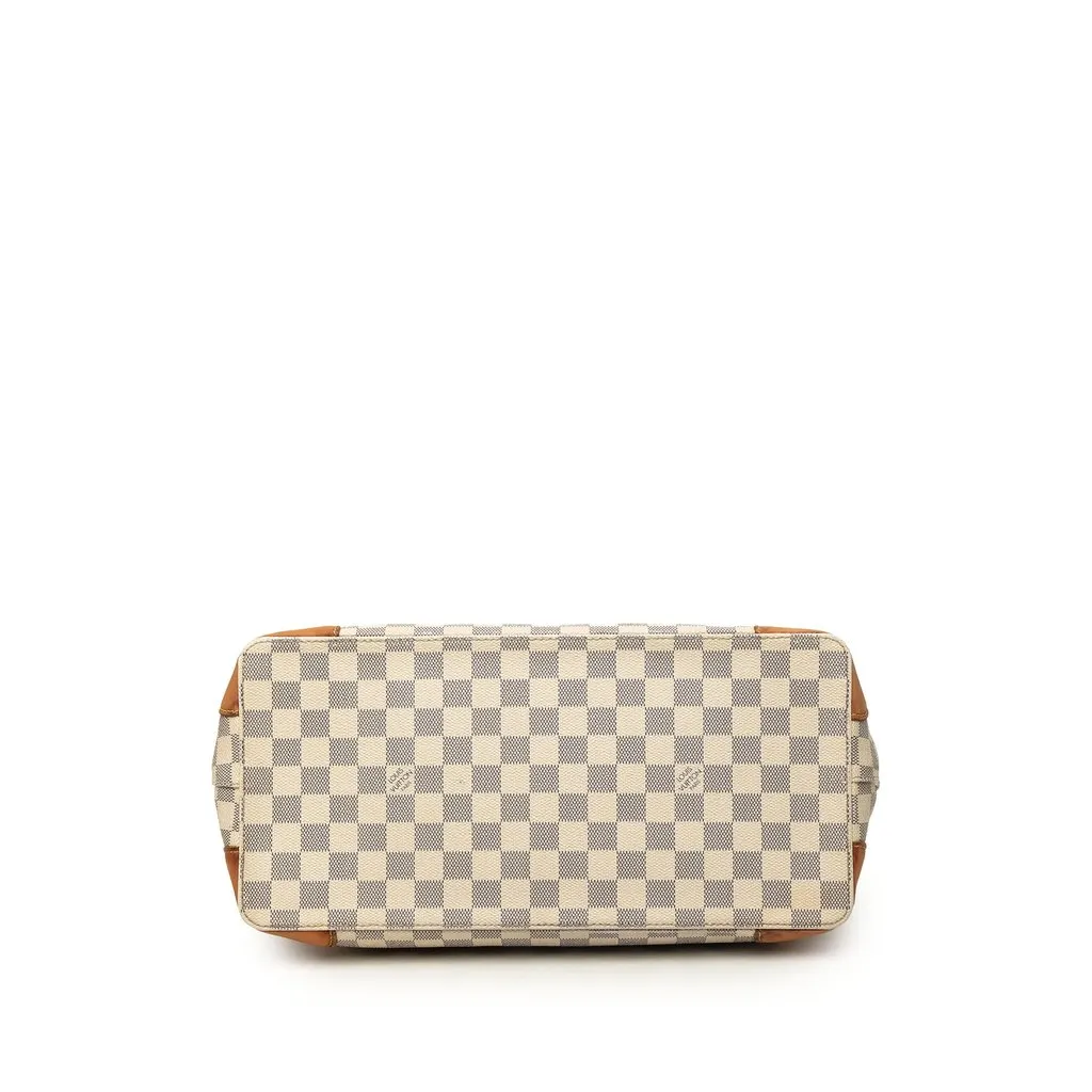Louis Vuitton Damier Azur Hampstead MM White Canvas Good - Inside View