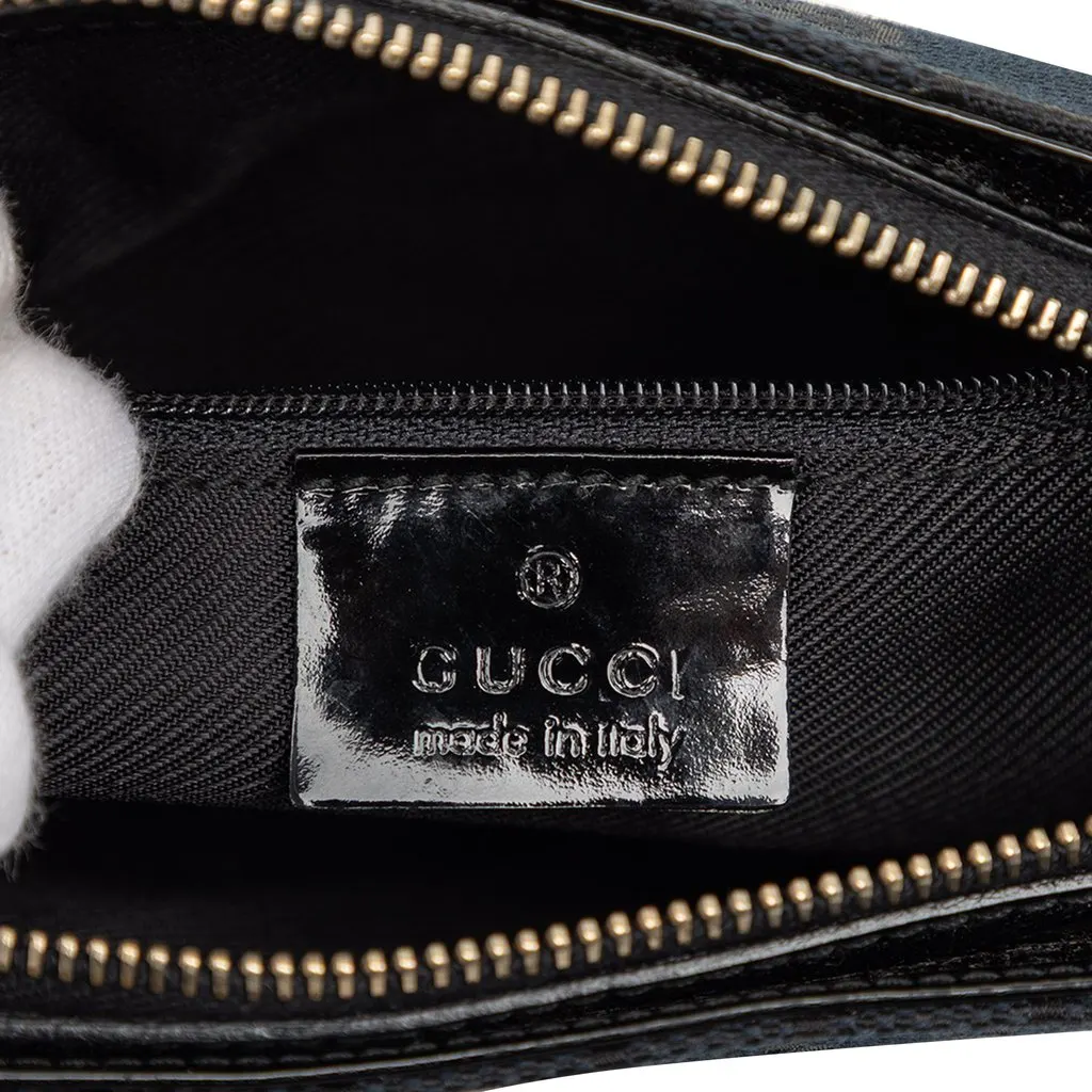 Gucci GG Canvas Shoulder Bag Blue Very good - Box View