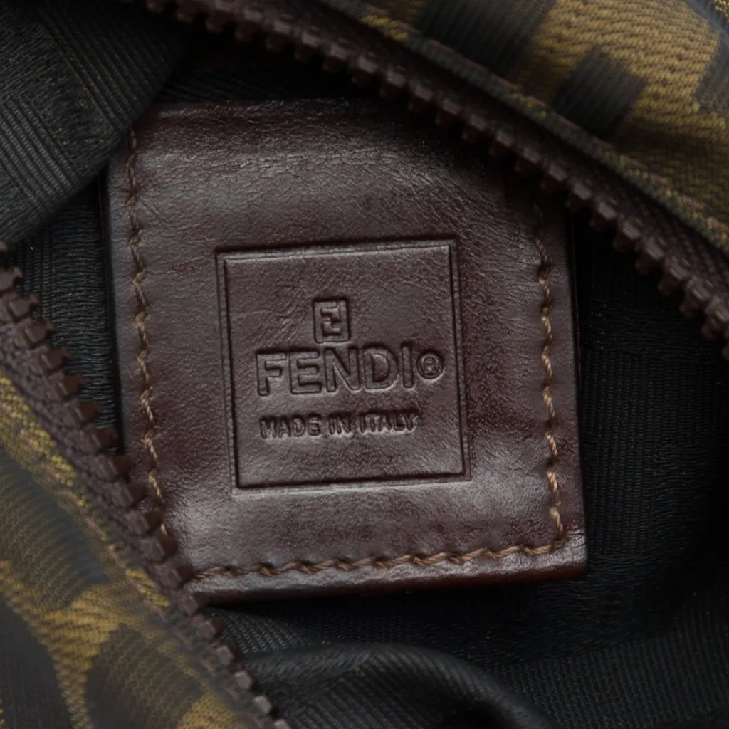 Fendi Mini Zucca Canvas Satchel Brown Canvas Very good - Box View