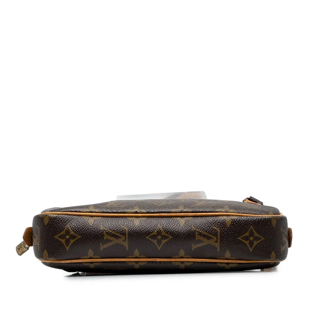 Louis Vuitton Monogram Pochette Marly Bandouliere Brown Canvas Good - Inside View