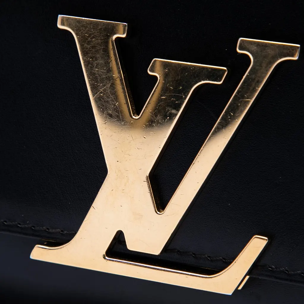 Louis Vuitton Louise Chain GM Black Leather Very good - Box View