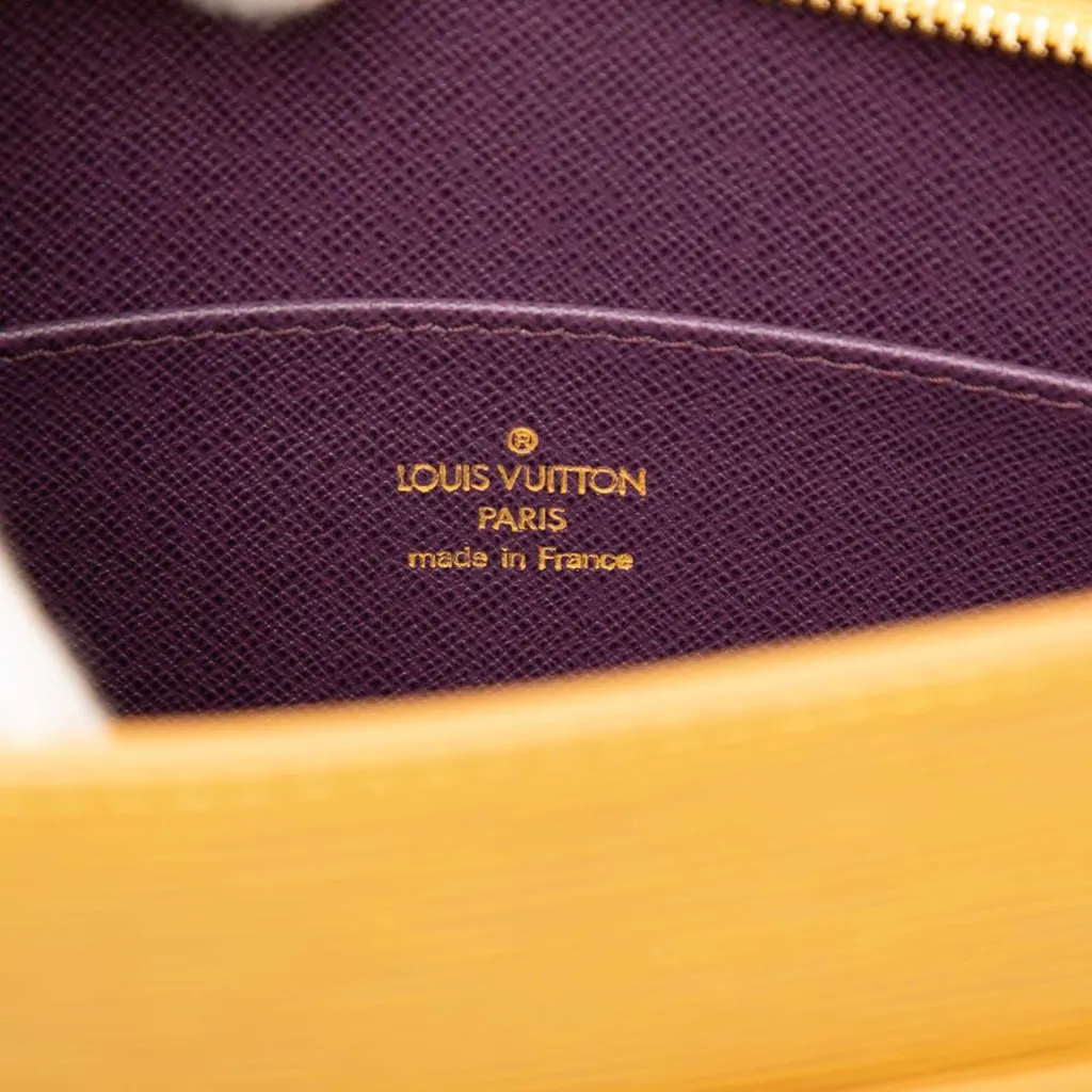 Louis Vuitton Epi Pochette Homme Yellow Leather Very good - Box View