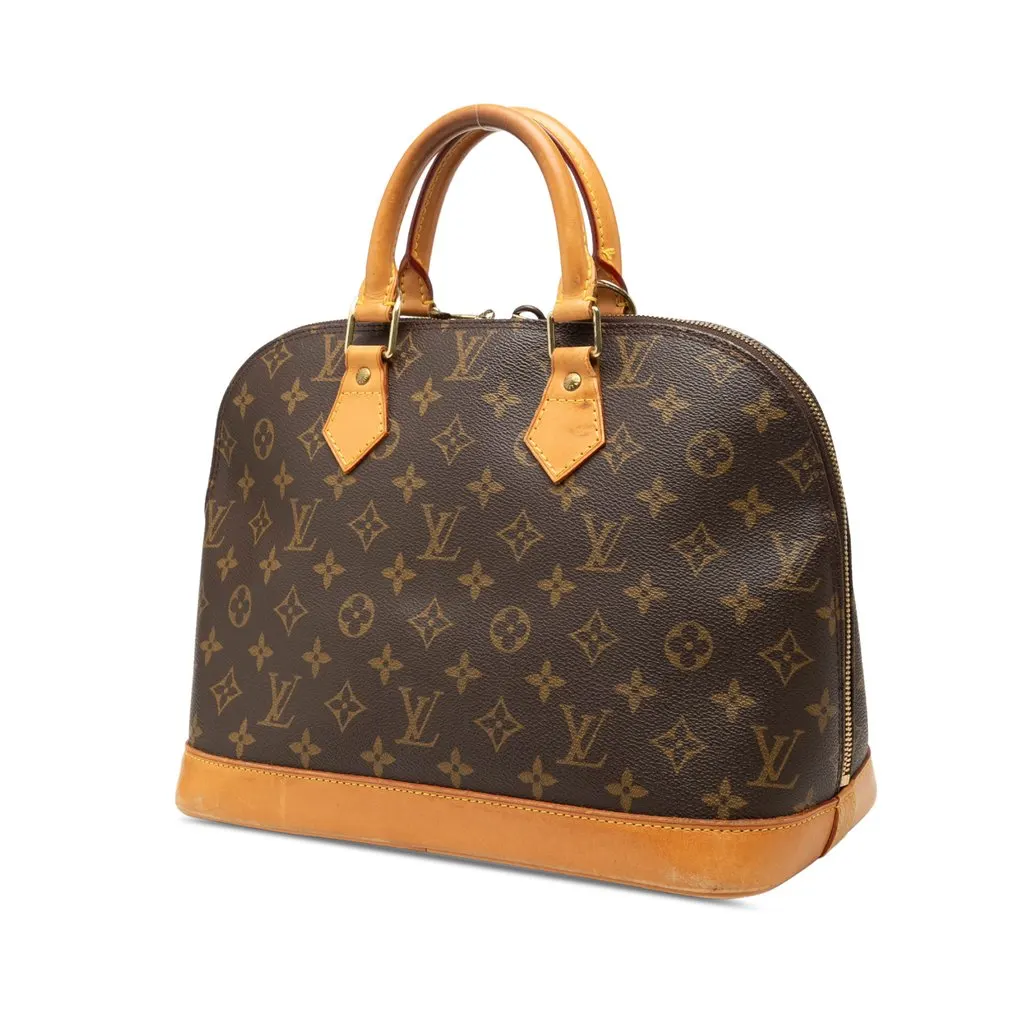 Louis Vuitton Monogram Alma PM Brown Canvas Very good - Back View