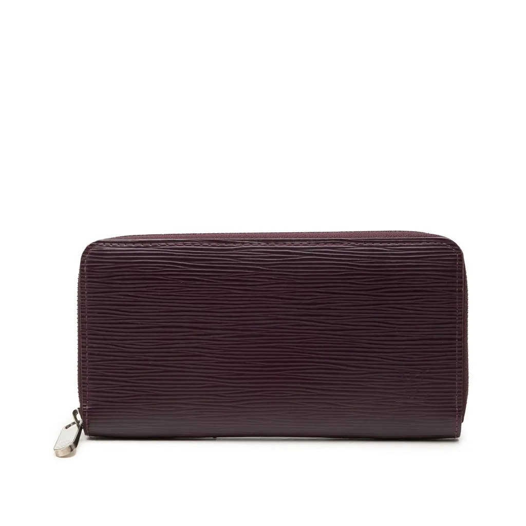 Louis Vuitton Epi Zippy Long Wallet Purple Leather Very good - Front View