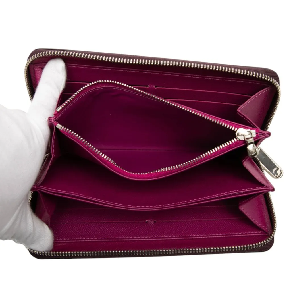 Louis Vuitton Epi Zippy Long Wallet Purple Leather Very good - Model View