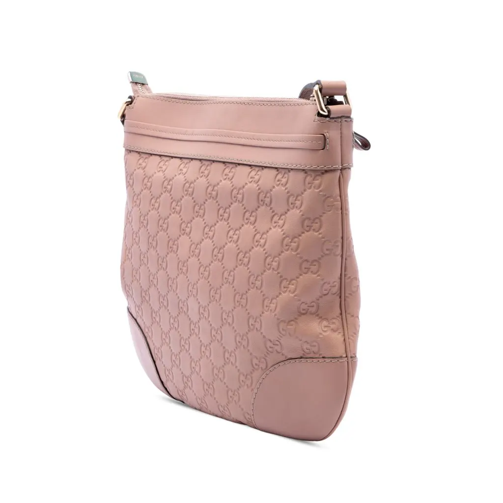 Gucci Guccissima Mayfair Crossbody Brown Leather Good - Back View