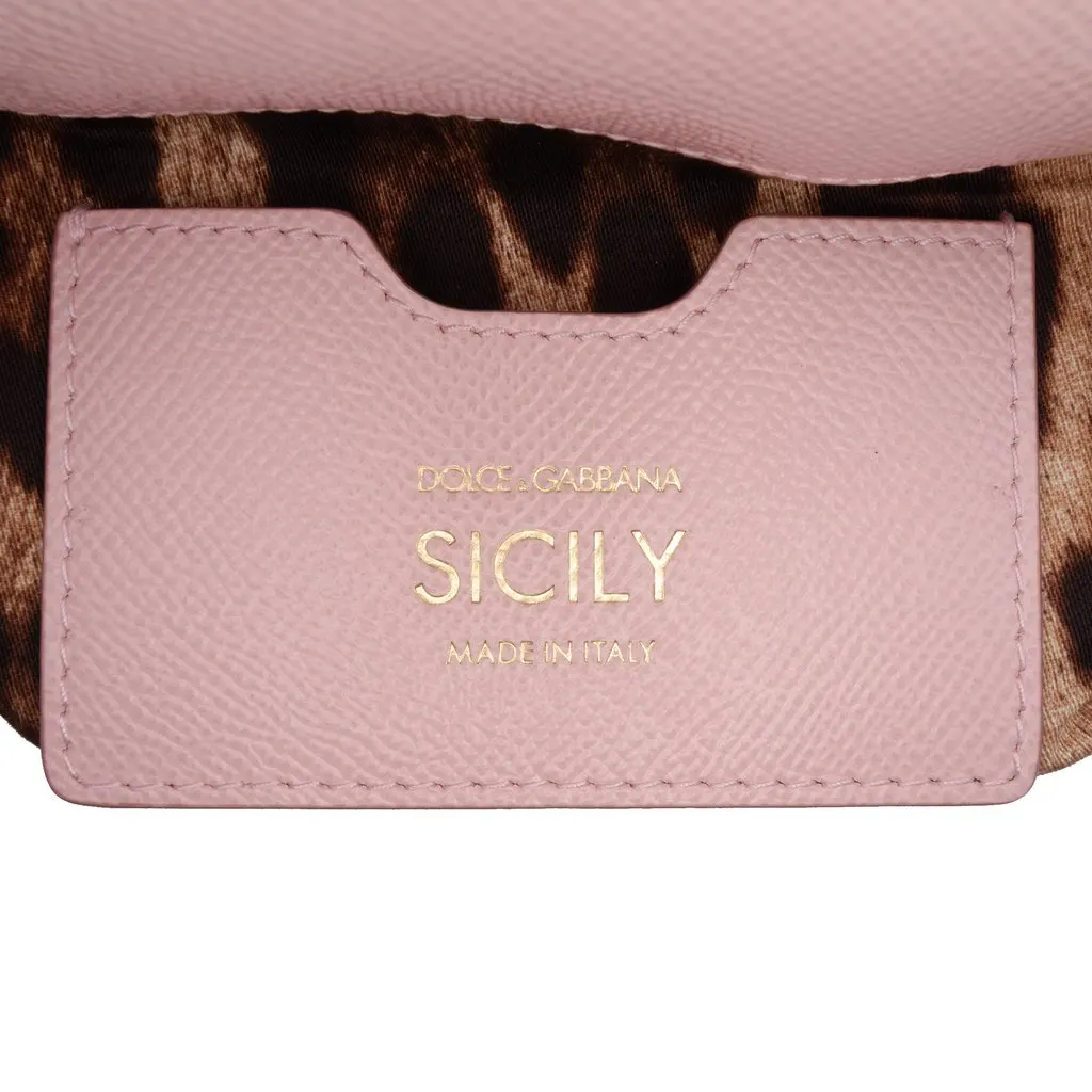 Dolce & Gabbana Small Leather Miss Sicily Satchel Pink Leather Very good - Box View