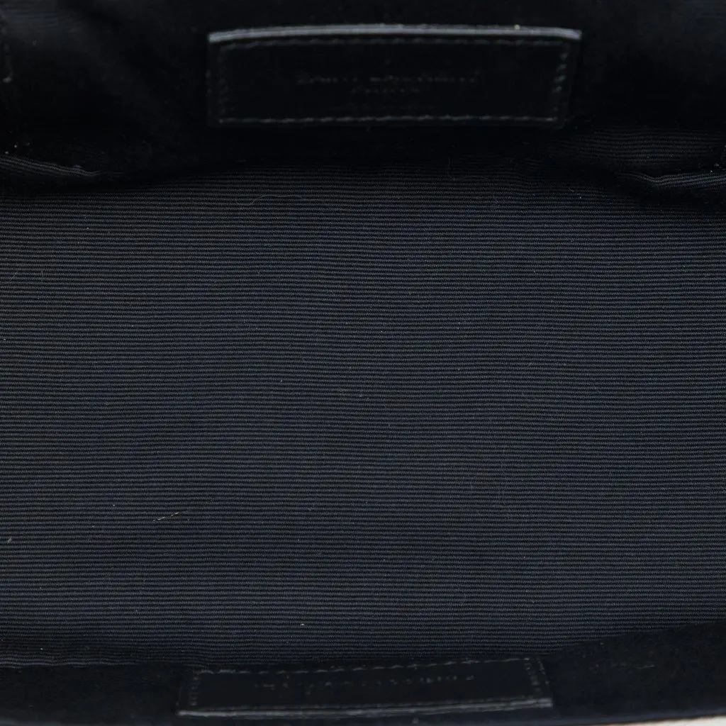 Saint Laurent Mini Quilted Lambskin Gaby Vanity Bag White Leather Good - Model View