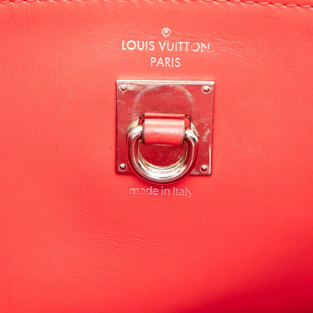 Louis Vuitton Leather City Steamer MM Red Leather Very good - Box View