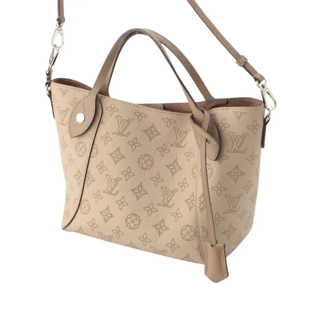 Louis Vuitton Monogram Mahina Hina PM Beige Leather Very good - Back View