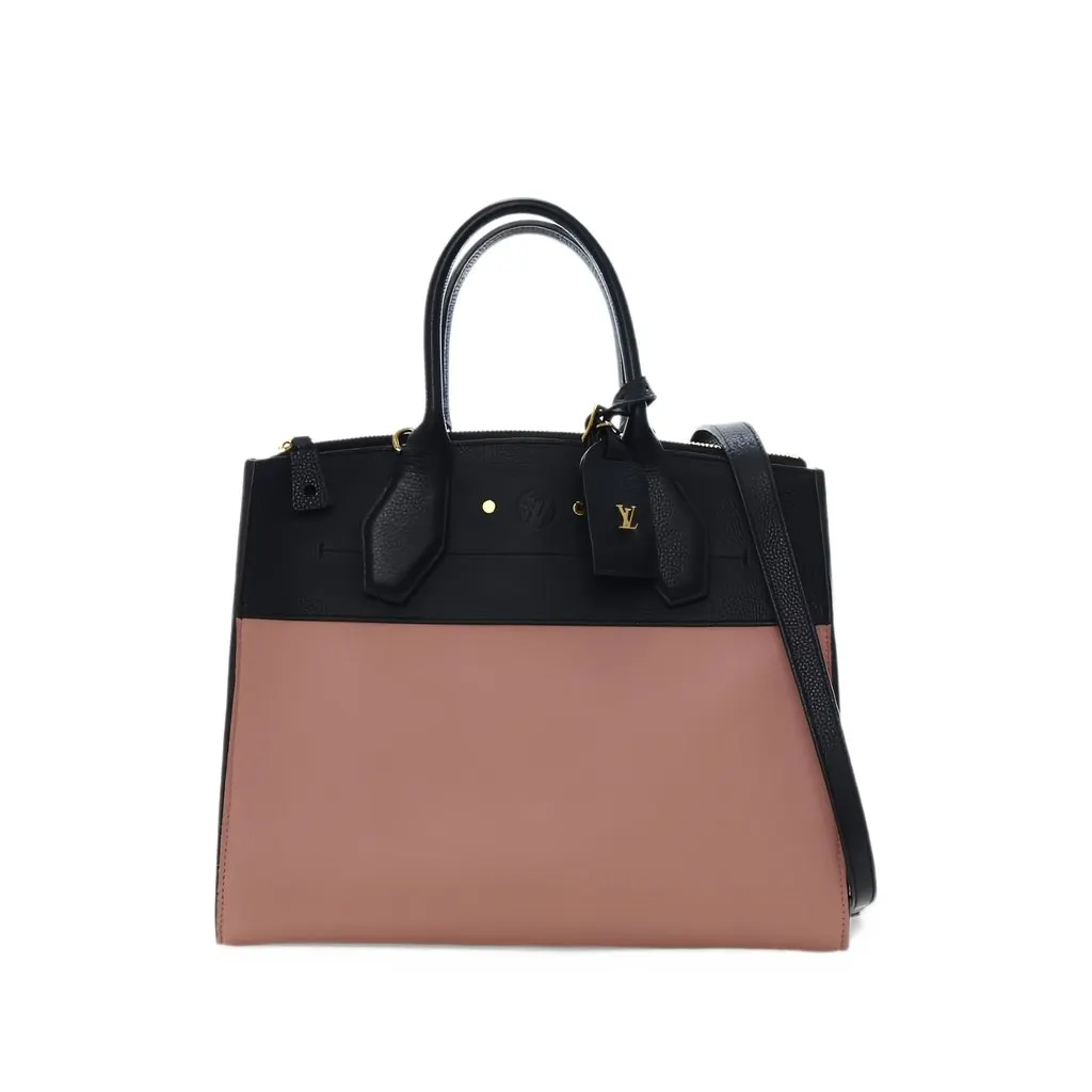 Louis Vuitton Bicolor Leather City Steamer MM Pink Leather Very good - Back View
