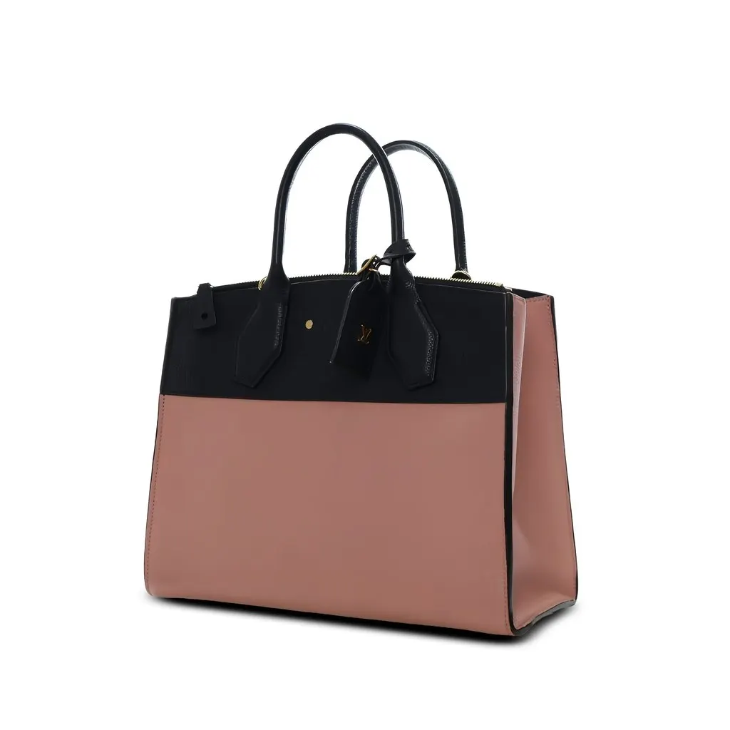 Louis Vuitton Bicolor Leather City Steamer MM Pink Leather Very good - Model View