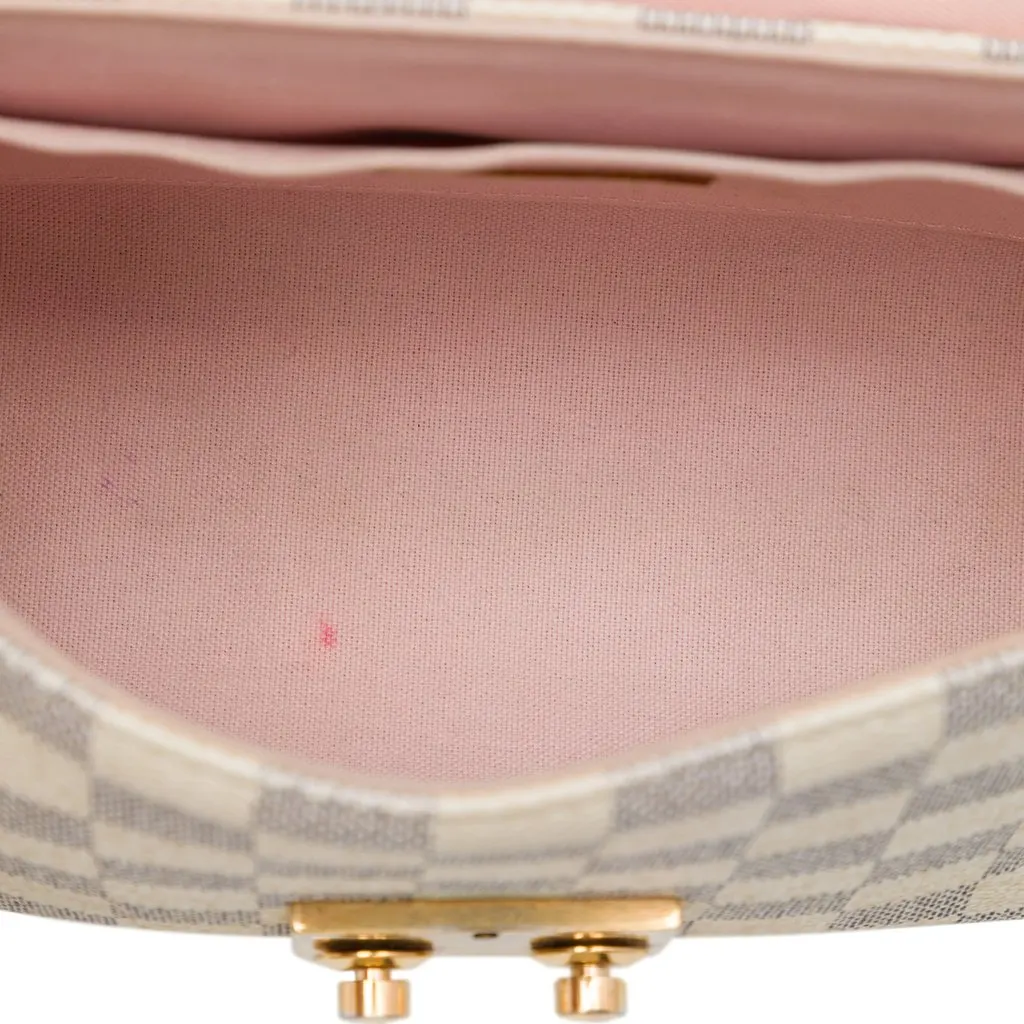 Louis Vuitton Damier Azur Croisette White Canvas Good - Model View