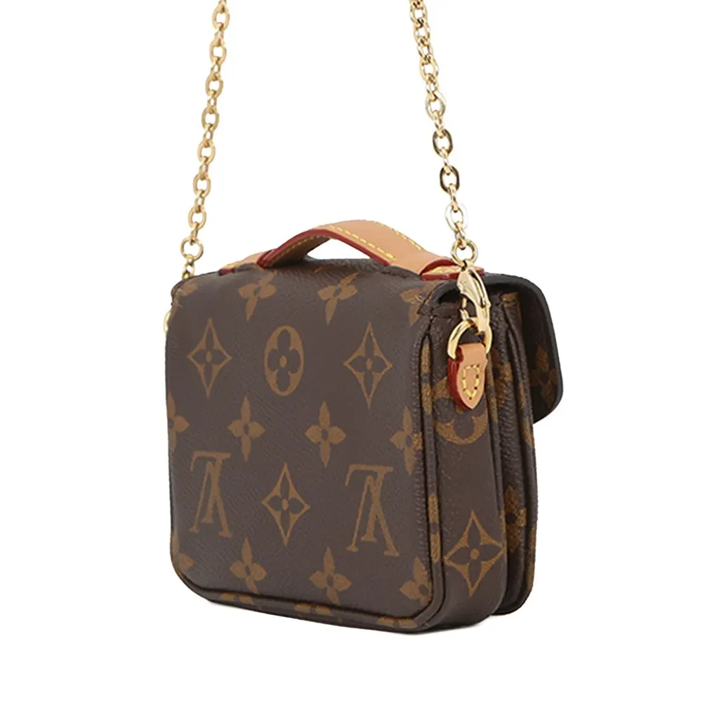 Louis Vuitton Monogram Micro Metis Brown Very good - Back View