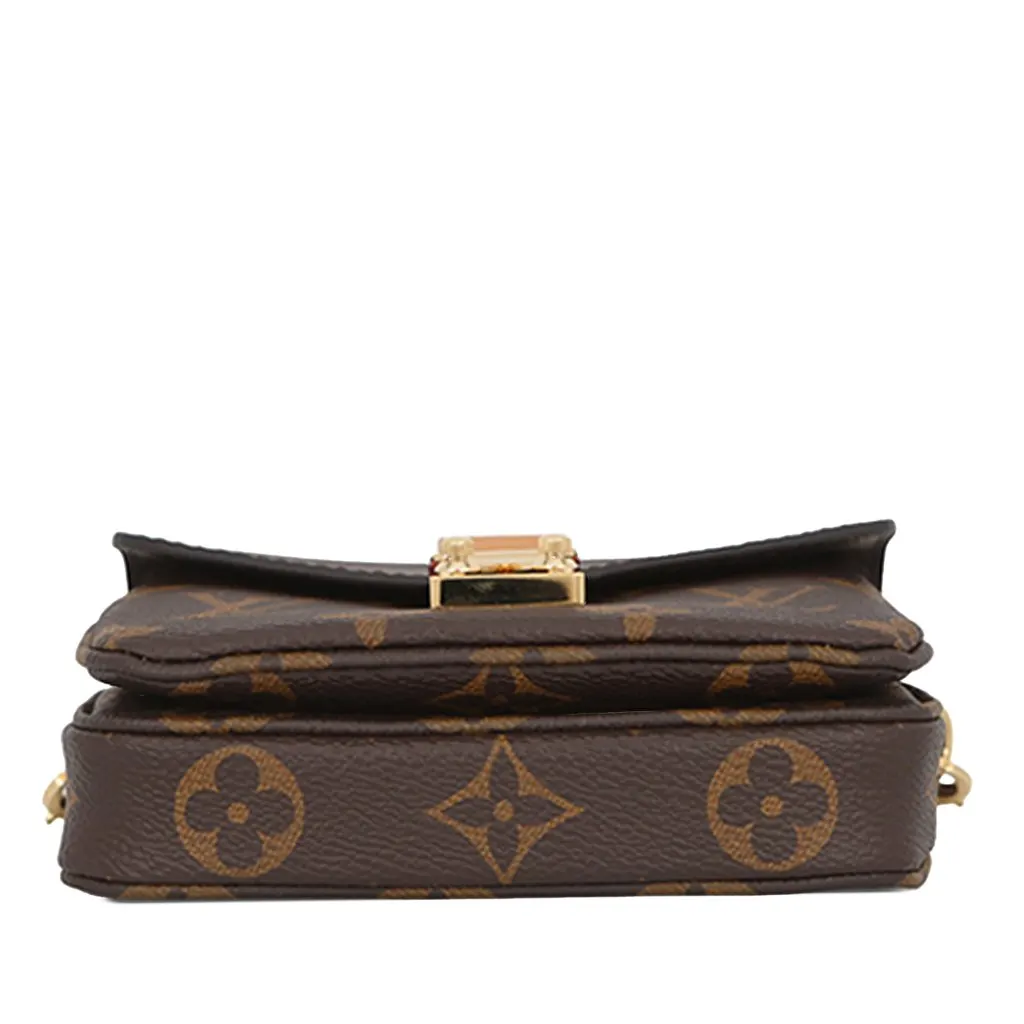 Louis Vuitton Monogram Micro Metis Brown Very good - Inside View