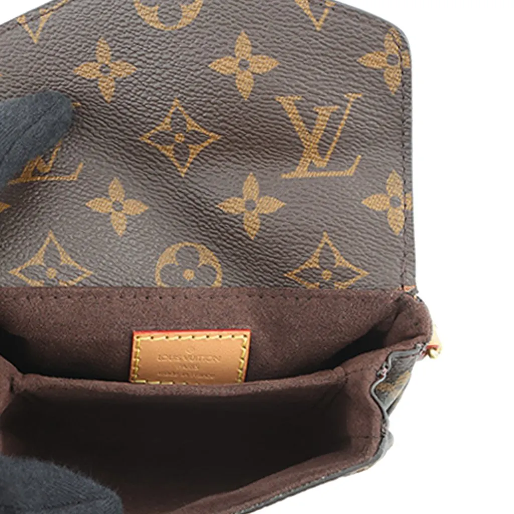 Louis Vuitton Monogram Micro Metis Brown Very good - Model View