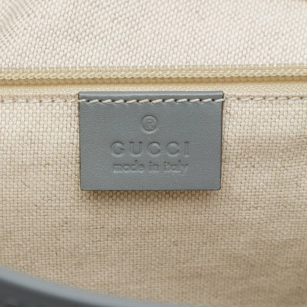 Gucci GG Supreme and Calfskin Flap Crossbody Beige Canvas Good - Box View