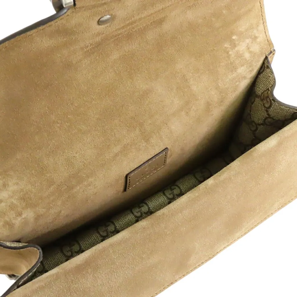 Gucci Medium GG Supreme Dionysus Crossbody Beige Very good - Model View