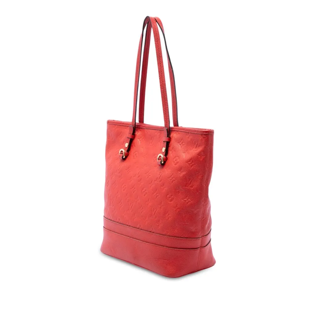 Louis Vuitton Monogram Empreinte Citadine PM Red Leather Good - Back View