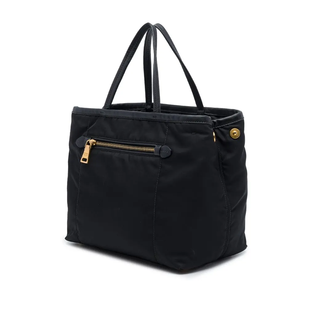 Prada Tessuto Tote Black Polyamide Good - Back View