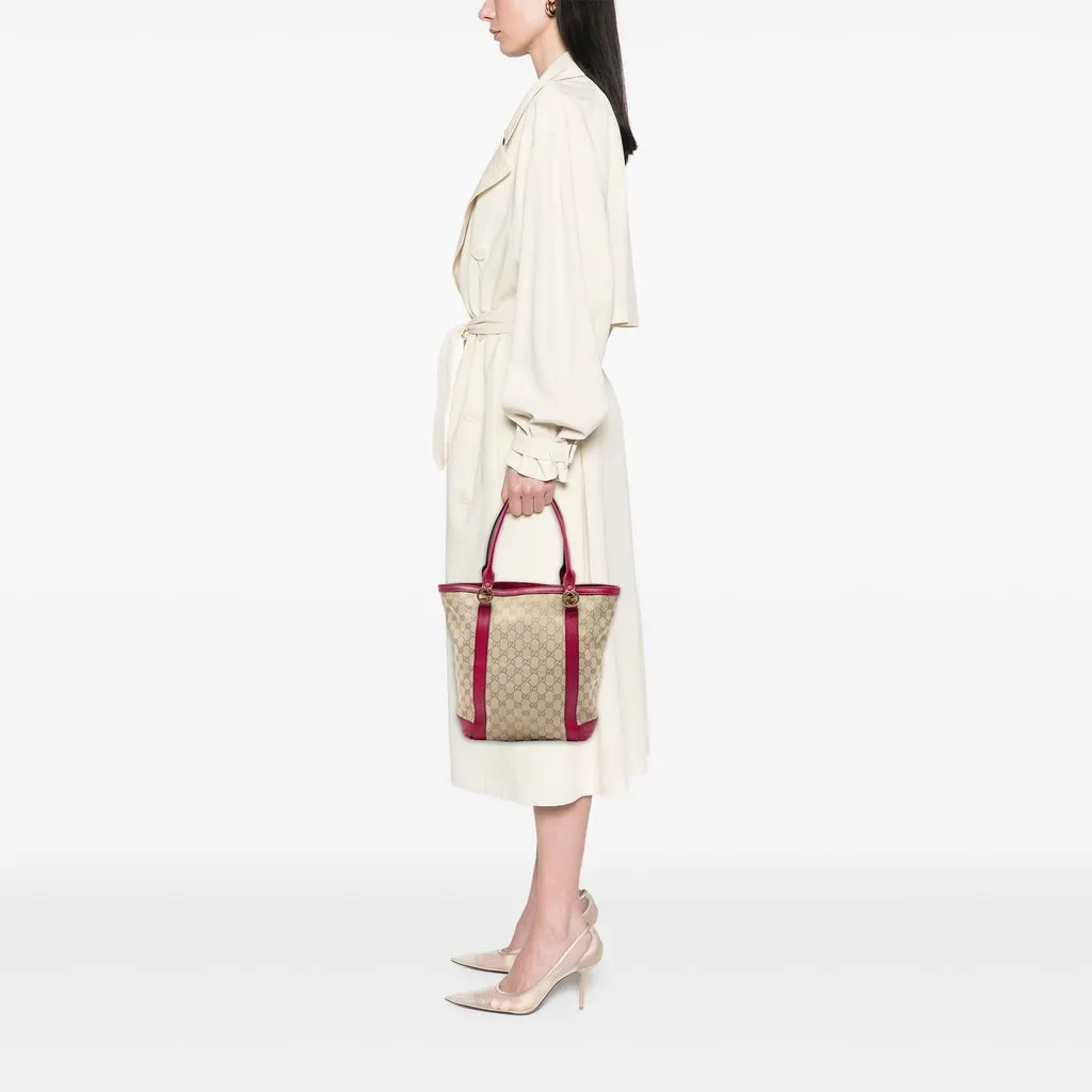 Gucci GG Canvas Twins Tote Beige Canvas Good - Box View