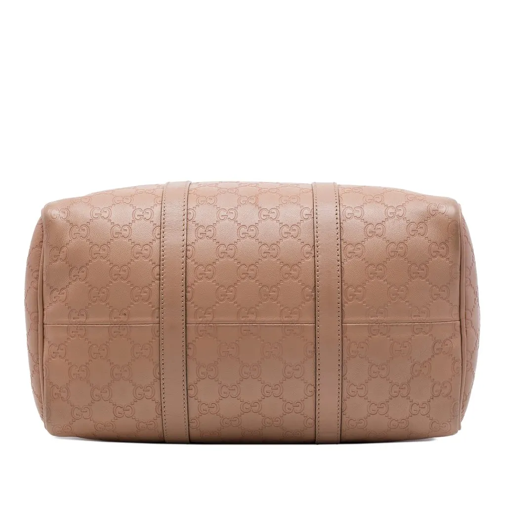 Gucci Medium Guccissima Joy Boston Bag Brown Leather Very good - Inside View