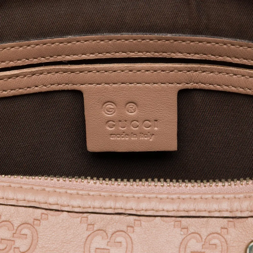 Gucci Medium Guccissima Joy Boston Bag Brown Leather Very good - Box View