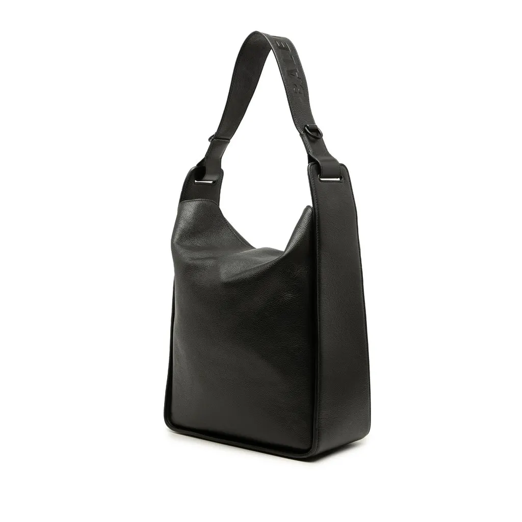 Balenciaga Medium Grained Calfskin Tool 2.0 North South Tote Black Leather Very good - Back View