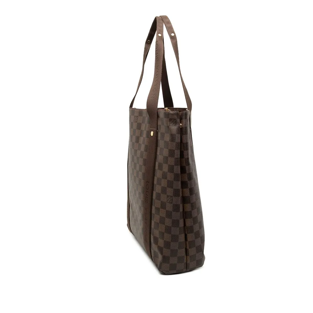 Louis Vuitton Damier Ebene Cabas Beaubourg Brown Good - Back View