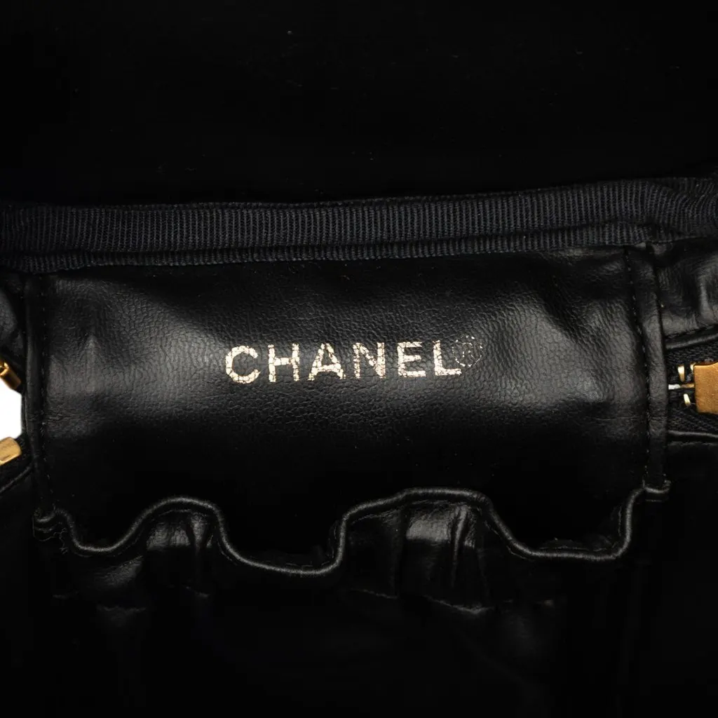 Chanel CC Caviar Vanity Case Black Leather Very good - Box View