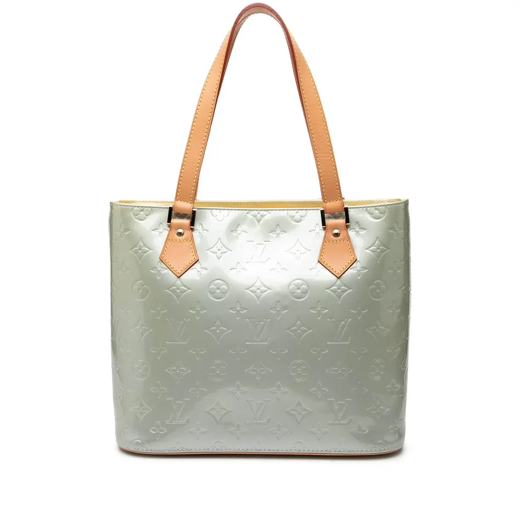 Louis Vuitton Monogram Vernis Houston Silver Leather Good - Front View