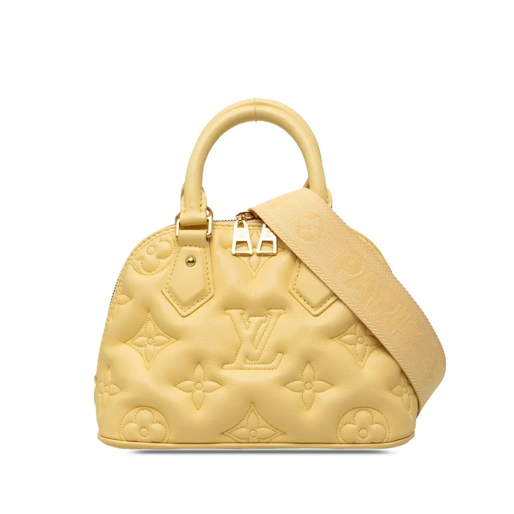 Louis Vuitton Monogram Calfskin Bubblegram Alma BB