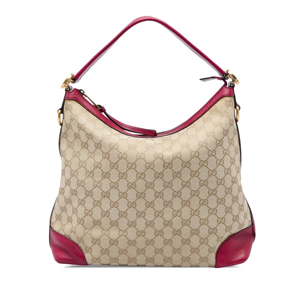 Gucci Small GG Canvas Miss GG Hobo Beige Canvas Very good - Front View