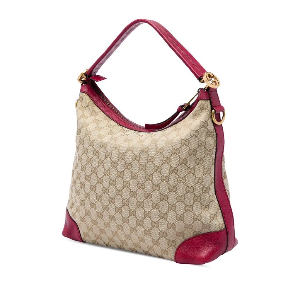 Gucci Small GG Canvas Miss GG Hobo Beige Canvas Very good - Back View