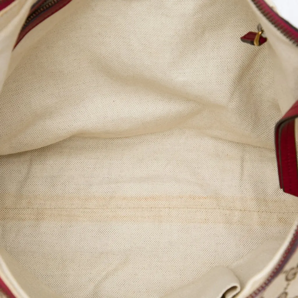 Gucci Small GG Canvas Miss GG Hobo Beige Canvas Very good - Model View