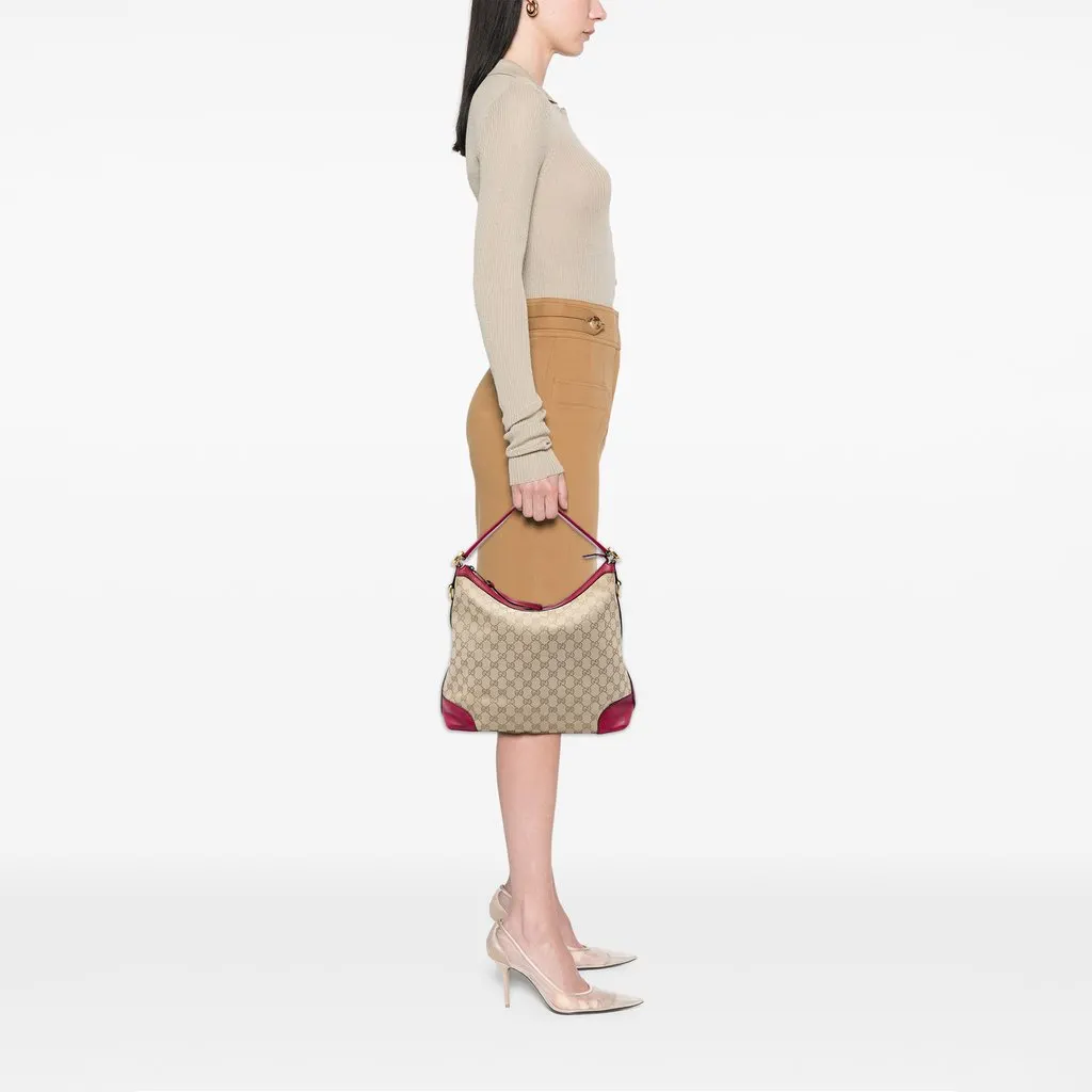 Gucci Small GG Canvas Miss GG Hobo Beige Canvas Very good - Box View