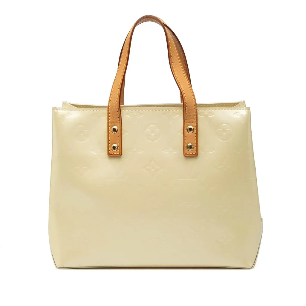 Louis Vuitton Monogram Vernis Reade PM White Leather Very good - Front View