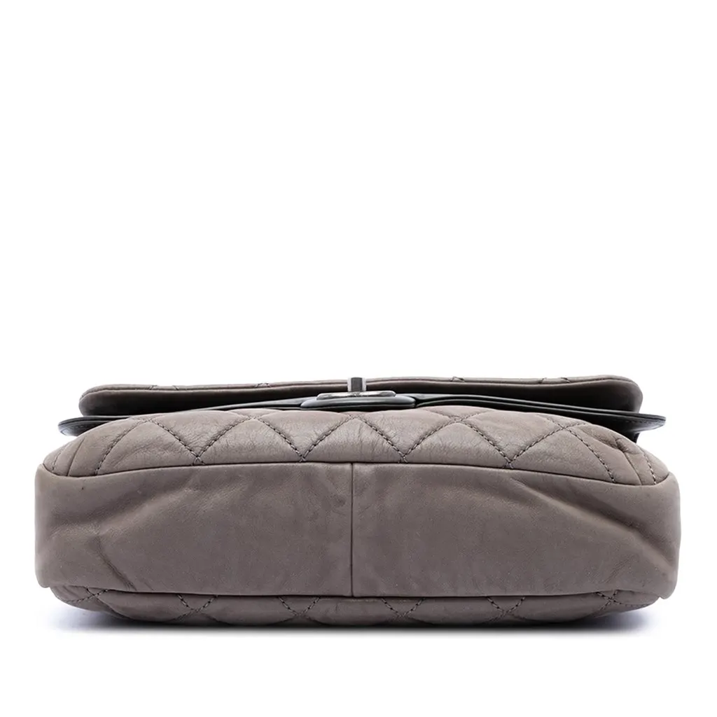 Chanel Jumbo Quilted Iridescent Calfskin In the Mix Double Flap Brown Leather Very good - Inside View