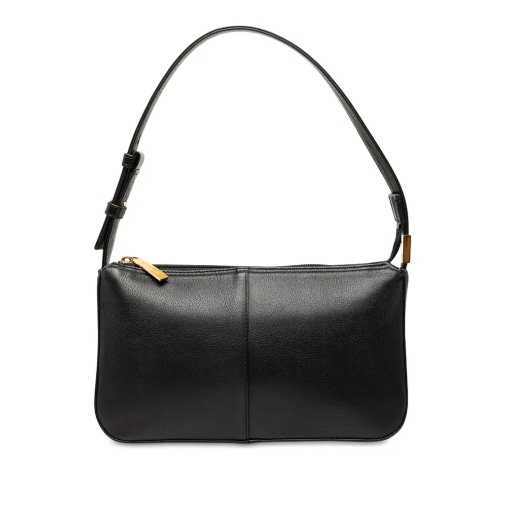 Burberry Leather Shoulder Bag Black Leather Very good - Front View
